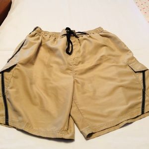 Iguana Sportswear Swim Trunks Tan XL EUC